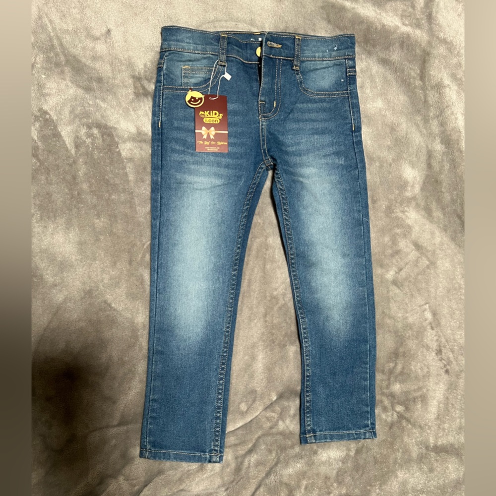 Little boys slim fit cotton jeans NWT